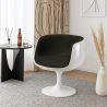 Lounge Chair - White Design Chair - Fabric Upholstery - Geneva image 7