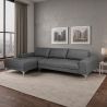 Chaise longue with 5 seats - Upholstered in fabric - Yemy image 7