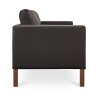 Buy Leather Upholstered Sofa - 2 Seater - Mordecai Black 13922 at Privatefloor