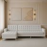 Chaise longue design - Upholstered in Polipiel - Nova image 7