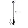 Ceiling Lamp Design - Small Chrome Metal Pendant - Carter image 7