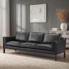 Leather Upholstered Sofa - 3 Seater - Menache image 7
