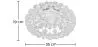 Ceiling Lamp - Glass Ball Flush Mount - 35cm - Savoni image 7