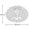 Ceiling Lamp - Glass Ball Flush Mount - 35cm - Savoni image 7