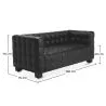 Leather Upholstered Sofa - 2 Seater - Nubus image 7