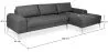 Chaise longue with 5 seats - Upholstered in fabric - Yomy image 7