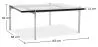 Square coffee table - Steel & Glass - 12mm - Billo image 7