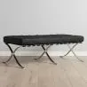 Leather-upholstered bench - Footrest - Town image 7