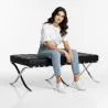 Leather-upholstered bench - Footrest - Town image 7
