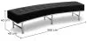 Curved Bench - Upholstered in Faux Leather - Karlo image 7