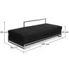 Bench upholstered in faux leather - Dayved image 7