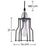 Retro Ceiling Lamp - Cage Design Pendant Lamp - Jail image 7