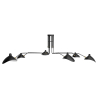 Buy Ceiling Lamp - Flex Lamp - 6 Arms - George Black 58217 - in the UK