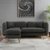 Linen Upholstered Chaise Lounge - Scandinavian Style - Vriga image 7