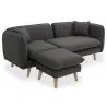 Linen Upholstered Chaise Lounge - Scandinavian Style - Vriga image 7