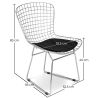 Steel Dining Chair - Grid Design - Lived image 7