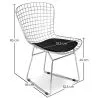 Steel Dining Chair - Grid Design - Lived image 7