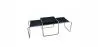 Set of 2 Stackable Coffee Tables - Wood and Steel - Lacky image 7