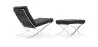 Design armchair with footrest - Leather upholstered - Town image 7