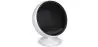 Design Ball Armchair - Upholstered in Fabric - Batton image 7