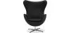 Armchair with armrests - Leather upholstery - Egg-shaped design - Brave image 7