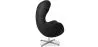 Armchair with armrests - Leather upholstery - Egg-shaped design - Brave image 7