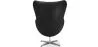Armchair with armrests - Leather upholstery - Egg-shaped design - Brave image 7