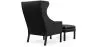 Armchair with Footrest - Upholstered in Leather - Micah image 7