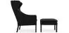 Armchair with Footrest - Upholstered in Polyurethane Leather - Micah image 7