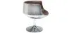 Lounge Chair - Design Chair - Leatherette and Metal - Cognac image 7