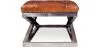 Steel Bench - Leather Upholstered - Churchill image 7