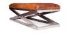 Steel Bench - Leather Upholstered - Churchill image 7