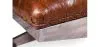 Steel Bench - Leather Upholstered - Churchill image 7