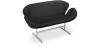 Curved Sofa - Leather Upholstered - 2 Seater - Svin image 7