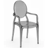 Transparent Dining Chair - Armrest Design - Louis XIV image 9
