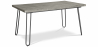 Buy Rectangular Dining Table - Industrial Style - Wood and Metal - 150cm - Hairpin Grey 59465 - prices