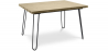 Buy 120x90 Dining table - Hairpin legs - Wood and metal Natural wood 59464 - prices