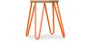 Round Bar Stool - Industrial Design - Wood & Steel - 44cm - Hairpin image 9