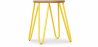 Buy Round Bar Stool - Industrial Design - Wood & Steel - 44cm - Hairpin Yellow 59488 - prices