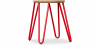 Buy Round Bar Stool - Industrial Design - Wood & Steel - 44cm - Hairpin Red 59488 at Privatefloor