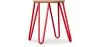 Round Bar Stool - Industrial Design - Wood & Steel - 44cm - Hairpin image 9