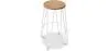 Round Stool - Industrial Design - Wood & Metal - 66cm - Hairpin image 9