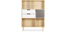 Buy Wooden Bookshelf - Scandinavian Design - Pol Natural wood 59648 - in the UK