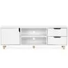 Buy Wooden TV Stand - Scandinavian Design - Waan White 59663