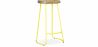Buy Bar Stool - Industrial Design - Wood & Metal - 76cm - Adriel Yellow 59571 at Privatefloor