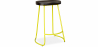 Buy Bar Stool - Industrial Design - Wood & Metal - 66 cm - Adriel Yellow 59584 - in the UK