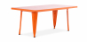 Buy Rectangular Children's Table - Industrial Design - 120cm - Stylix Orange 59686 - prices