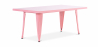 Buy Rectangular Children's Table - Industrial Design - 120cm - Stylix Pink 59686 at Privatefloor
