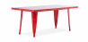 Buy Rectangular Children's Table - Industrial Design - 120cm - Stylix Red 59686 in the United Kingdom