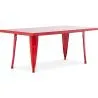 Buy Rectangular Children's Table - Industrial Design - 120cm - Stylix Red 59686